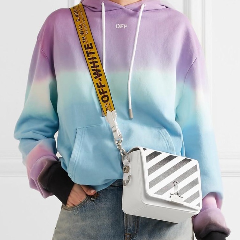 🚧Off-White🚧White&Black Diagonal Crossbody Bag🖤